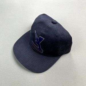 Vintage Race Hat Cap Snapback Gray Winged Foot Aids Walk Marathon Adjustable 90s